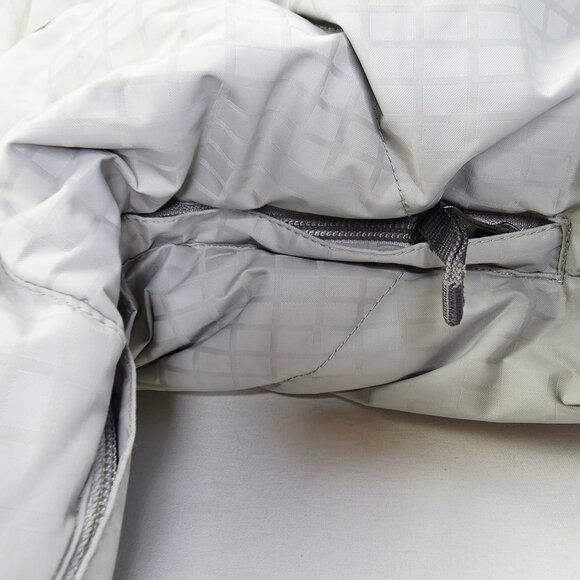 Burton Size Medium Mens Audex Gray Goose Down Puffer Hooded Jacket Snowboard Ski - Picture 13 of 15